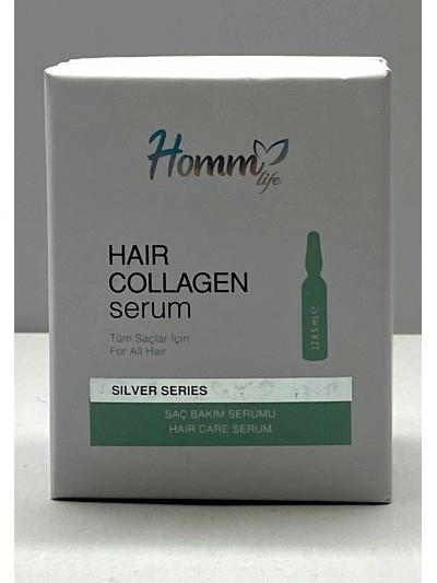 Homm Life Hair Collagen Serum 12x5 ml Tüm Saçlar İçin Saç Bakım Serumu